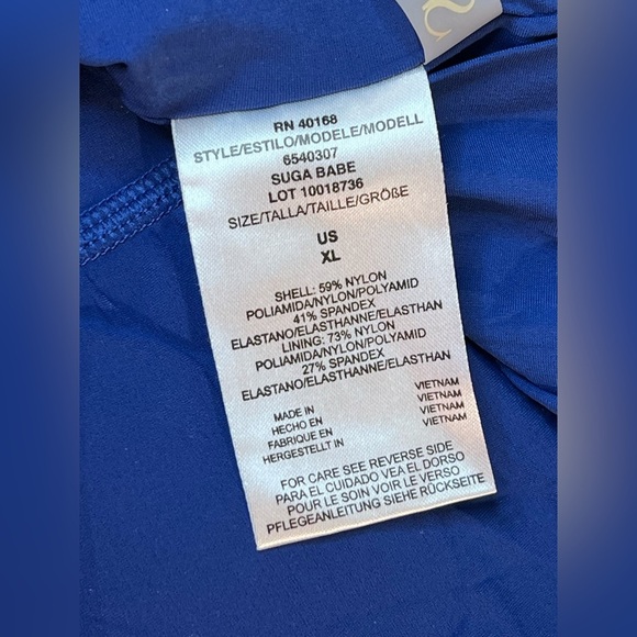 Skinny Dippers One Piece Jelly Beans Suga Babe Lace Up, Bumble, Size XL, NWOT - Picture 6 of 7